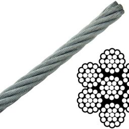 Without Rubber Coated Gym Machine Wire 5.5mm (10 Metres) Climbing Pulley-image-26