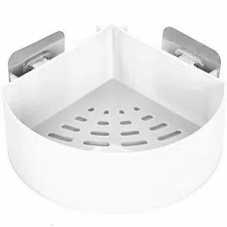 Self Adhesive Multi-Purpose Wall Hanging BATHROOM floating Shelf Regular Organizer-image-72
