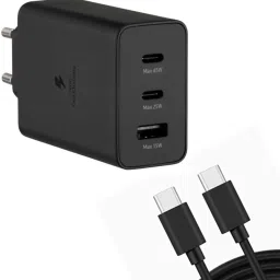 OIITH 65 W PD 6.5 A 3 Port Mobile Charger with Detachable Cable-image-33