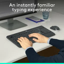 Logitech MK540 Mouse & Keyboard Combo / HotKeys, 3-Year Battery Life Wireless Standard Multi-device Keyboard Compatible with Desktop, Laptop, Mac multimedia_keys,MK540 Mouse & Keyboard Combo / HotKeys, 3-Year Battery Life image 2