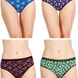 Pack of 4 Women Hipster Multicolor Panty-image-12