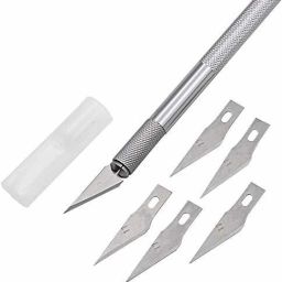Detail Precision Pen Knife with 5 Interchangeable Sharp Blades Cutting Mat-28