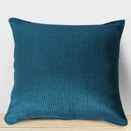 faburaa Blue Solid Jute 18 x 18 Inches Cushion Covers (Set of 3)-picture-12