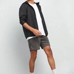 Solid Men Grey Sports Shorts-image-107