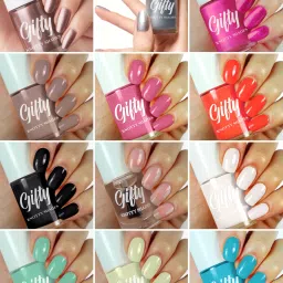 Ultra High 3D Shine Longest Lasting Nail Polish Set Paint Combo of 12 Valentine, Gold, Silver, Pearl White, Clear, Black, Mauve, La Cream, Orchid-7