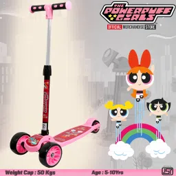 Power Puff Girls Scooter , Foldable, Height Adjustable-13