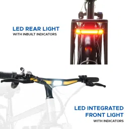 emotorad T-Rex Pro MTB|Handlebar with Integrated Display, Light and Indicators|Ocean Blue 27.5 inches 7 Gear Lithium-ion (Li-ion) Electric Cycle image 2