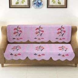Cotton Floral 2 Seater Sofa Cover-image-36