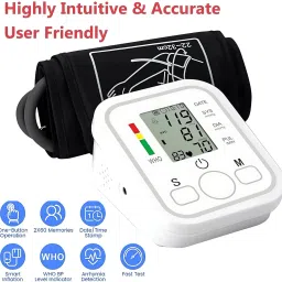 Aika AK-45 Digital Thermometer + LS-101 3-Ball Lung Exerciser for Respiratory Care. Health Combo Pack: AK-555 BP Monitor (Voice Guidance, Adjustable Cuff, Memory) + Bp Monitor-0