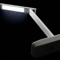 akr Led rechargeable Foldable with triple fold Desk lamp (35 cm, WHITE) Study Lamp Study Lamp image 4