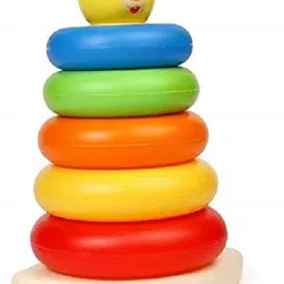 Teddy Rings, Jumbo stack up educational Ring tower Construction toys-36