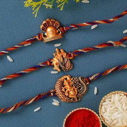 Designer ANIL_SHIV_GANESH_KRISN_FK Assorted Rakhi Set-2
