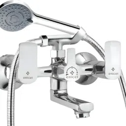 ENICET Bathroom shower set | Combo | Wall mixer with handshower, wall mixer with crutch for handheld shower rain flow-picture-13