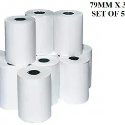 79MM x 35 mtr (3 Inch) (75 GSM) Thermal Paper roll Ideal for Billing, POS Machine (TA-POS7935) (Thick Paper) (Pack of 5) Thermal Cash Register Paper-image-18