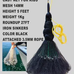 14mm cast fishing net for kids Aquarium Fish Net-image-63