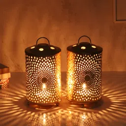 Gold Iron Table Lantern-15