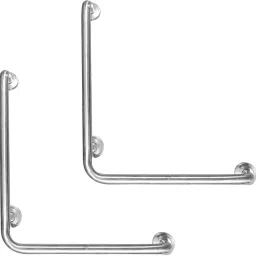18X18 Inch L-Shaped Grab Bar Safety Hand Support Rail for Elderly Pack Of 2 Shower Grab Bar-image-11