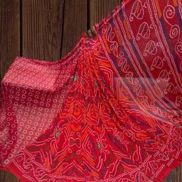 Printed Madhubani Georgette Saree-image-27