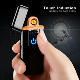guggu USB Cigarette Lighter for Smoking Windproof Slim Lighter with Fingerprint H270 USB Cigarette Lighter for Smoking Windproof Slim Lighter with Fingerprint H270 Pocket Lighter image 2