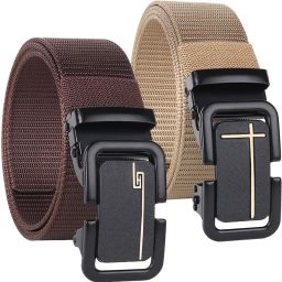 Men Casual Multicolor Nylon Belt-image-96