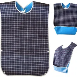 Adult Bibs,Adult The Eldly Bib Adult Washable Dining Bibs for Elderly (Blue)-20