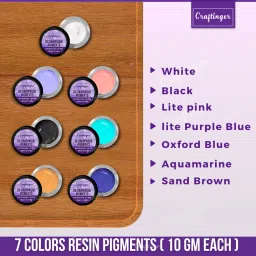 craftinger 10 Gm Epoxy Resin Opaque Pigment Set of 7 Colours image 3