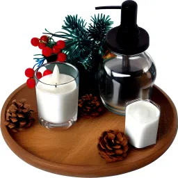 Wooden Serving & Multipurpose Tray for Home Decoration (11 inches) Tray-8