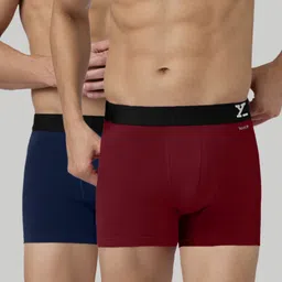 xyxx Pack of 2 Aero Anti-bacterial Odour-free cotton Men Trunk-picture-28