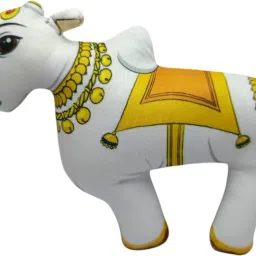Nandi Cow Soft Toy for Kids Size- 5 inch Washable Cuddly Doll, Best Gift. - 12 cm-image-29