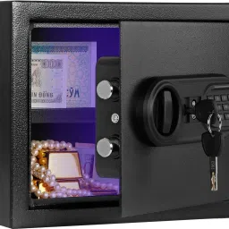SL-25S Electronic Security Safe Locker for Home & Office – 25L Black Finish Safe Locker-0
