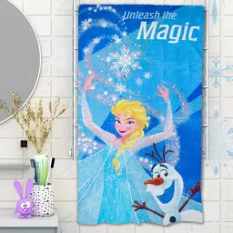 athom living Disney Unleash The Magic Frozen Blue 350 GSM Cotton Kids Towels-picture-1
