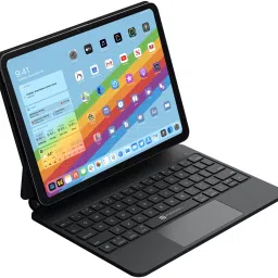 Portronics Padmate Wireless Tablet Keyboard Case with Touchpad for iPad 10th Generation Bluetooth Handheld Laptop Keyboard Compatible with Desktop, Laptop, Mac-10