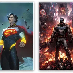 art recall Batman and superman poster Photographic Paper-picture-9