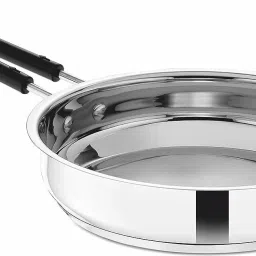Fry Pan Stainless Steel | Frying Pan for Egg , Sauteing, Cooking | Multipurpose Fry Pan 24.5 cm diameter 2.7 L capacity-15