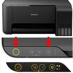 PRINTER PARTNER Control Panel Sticker-Display Sticker For Epson L3110 L3115 L3116 Black Ink Toner-picture-0