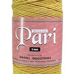 Dori Thread | 2mm Single Strand | Mustard | 350-400 Metres | 1kg Spool | Cotton-image-54