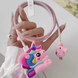 IZAAN STORE Silicone Pull String Earbuds Pouch For iPhone charger-image-4