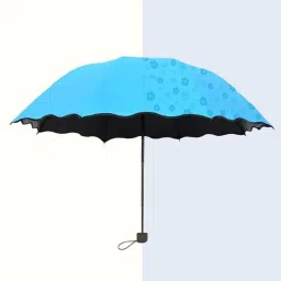 UV Rays Safe Large Size 3-Fold Umbrella, Magic Umbrella For Men,Women & Kids Umbrella-image-10