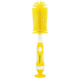 Long Handle Bottle Brush 360 Degree Bristle Base Detachable,10 Inch (Yellow)-image-51