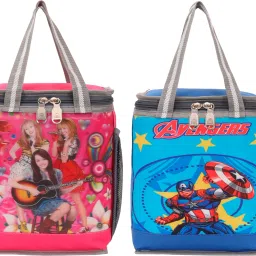 Combo Pack Lunch Bag for Kids School College Picnic Men&Women Storage Tiffin bag Waterproof Lunch Bag-image-48
