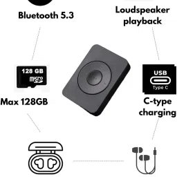 XZOR All-in-One Bluetooth MP3 Player – Auto Pairing, Speaker, Dual Mode, Up to 128GB MP3 Player image 2