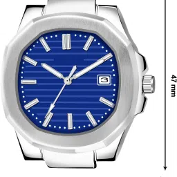 vamkora Analog Watch - For Men Blue Dial Date Function VM-LR145 image 4