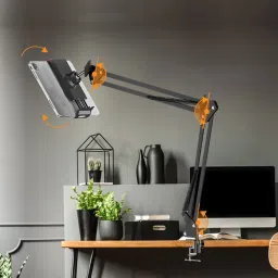Mobtude Tabletop Overhead Tripod Mobile & Tablet Stand Holder for Cooking Sketch Videos Tripod, Tripod Ball Head, Tripod Bracket, Tripod Clamp, Tripod Kit image 2
