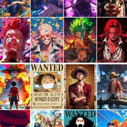 Anime One Piece Posters (Pack of 16), A5 Sizde, 300 Gsm High Paper Photographic Paper-image-40