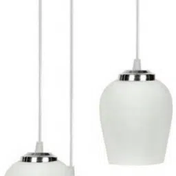 Glass & Steel Made Hanging Light Pendants Ceiling Lamp-image-8