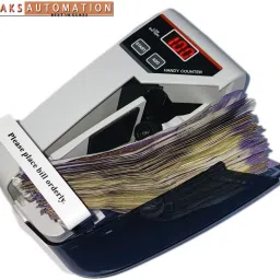 AKS AUTOMATION V30 Led Display Mini Portable Handy Use Battery/Plug Money Counter Machine Note Counting Machine image 2