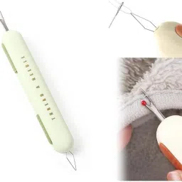 2 in 1 Needle Threader Tool, Seam Ripper & Needle Inserter and Sewing Tools Thread Pick-image-36