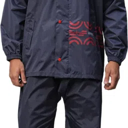 Graphic Print Men Raincoat-image-95