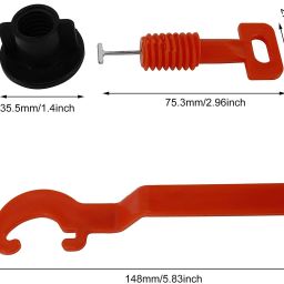 catson 50 PCS Tile Leveling System Kit Reusable Tile Leveler Non-magnetic Mason's Level image 2