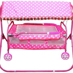 Metal Frame Baby Cradle with Mosquito Net & Prime, Jhula, swing-30